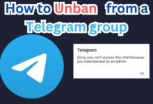 Unban from a Telegram group