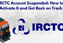 IRCTC Account Suspended